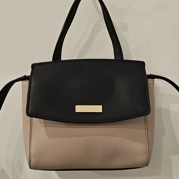 KATE SPADE Black & Cream Crossbody Bag